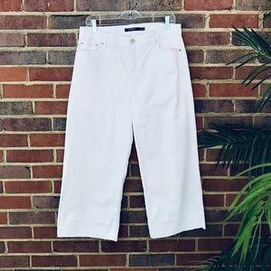 Ralph Lauren Wide Leg Denim Cropped Pants 8
